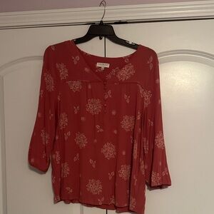 Skies are Blue Floral Blouse